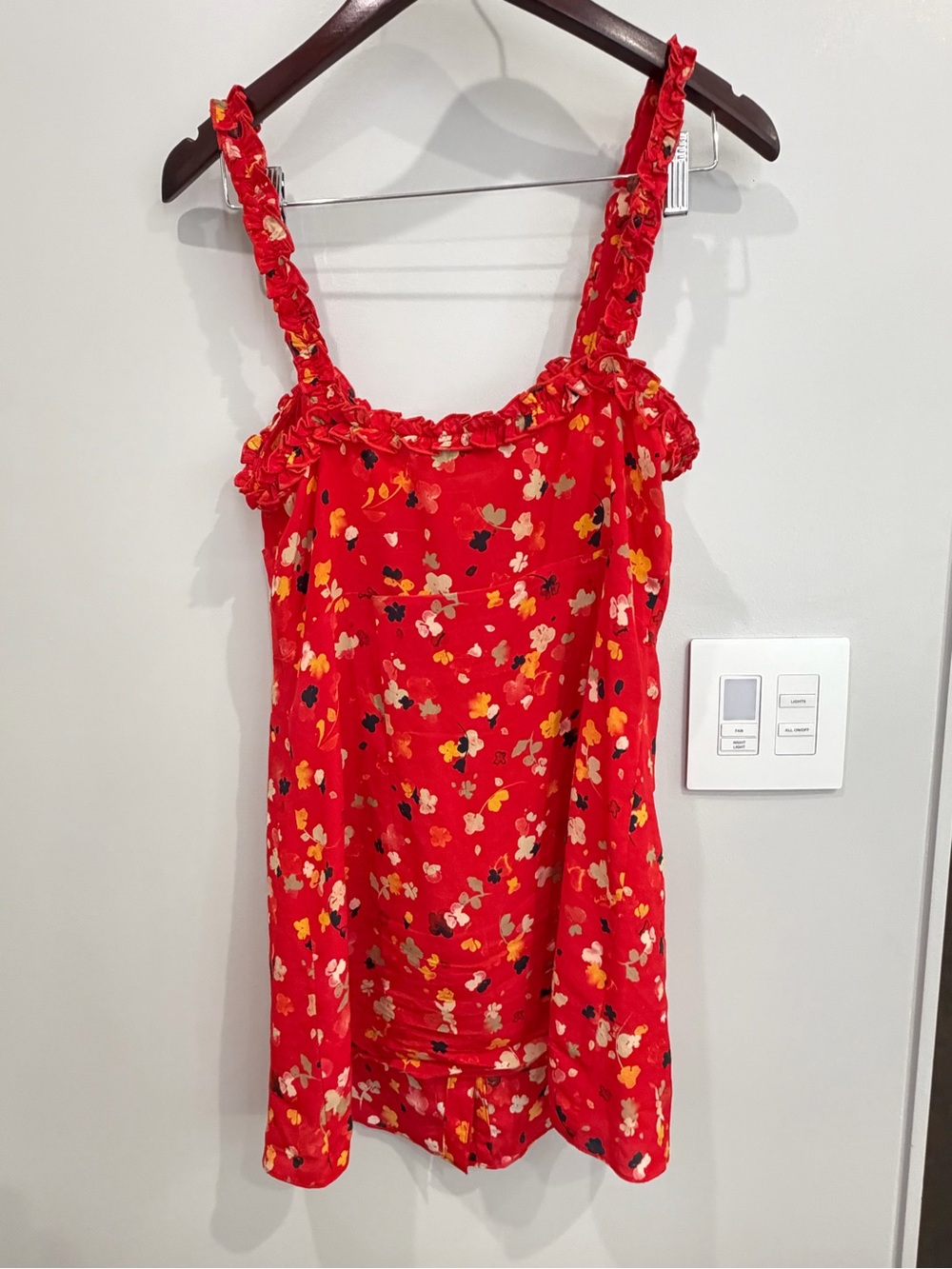 Realisation Par Red Floral Ruffle-Strap Cami - Picture 3 of 3